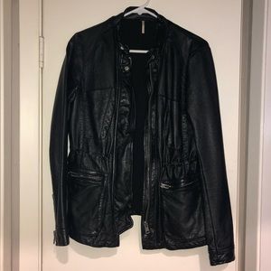 Free People “vegan leather” jacket